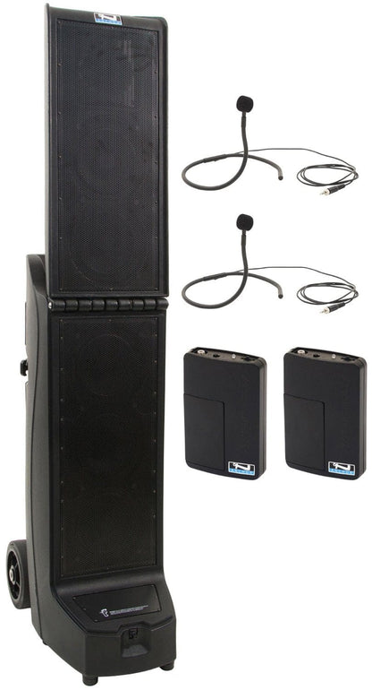 Anchor Audio 911270 Bigfoot 2 System 2 - 2x Collar Wireless Microphones - PSSL ProSound and Stage Lighting