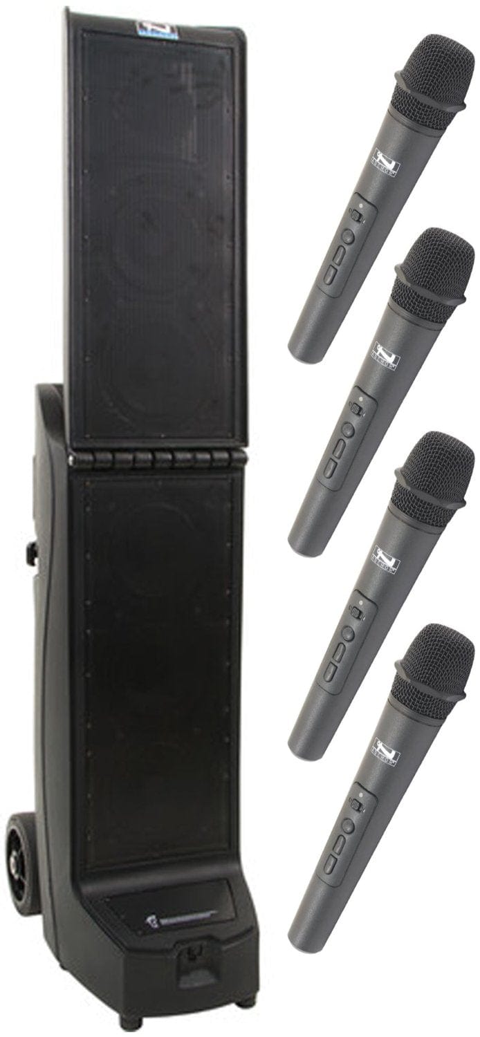 Anchor Audio 912400 Bigfoot 2 System 4 - 4x Handheld Wireless Microphones - PSSL ProSound and Stage Lighting