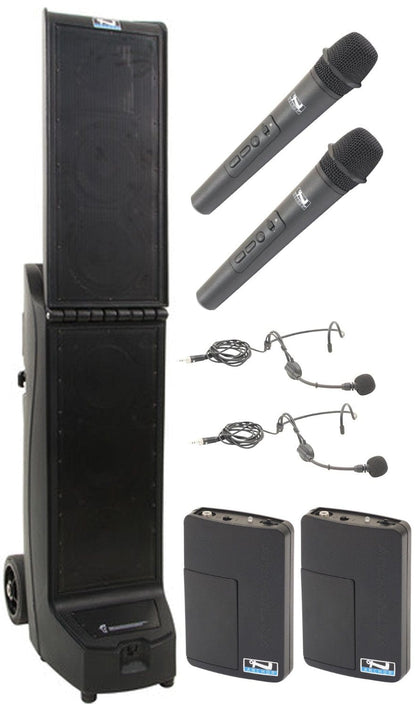 Anchor Audio 912425 Bigfoot 2 System 4 - 2x Handheld / 2x Headband Wireless Microphones - PSSL ProSound and Stage Lighting