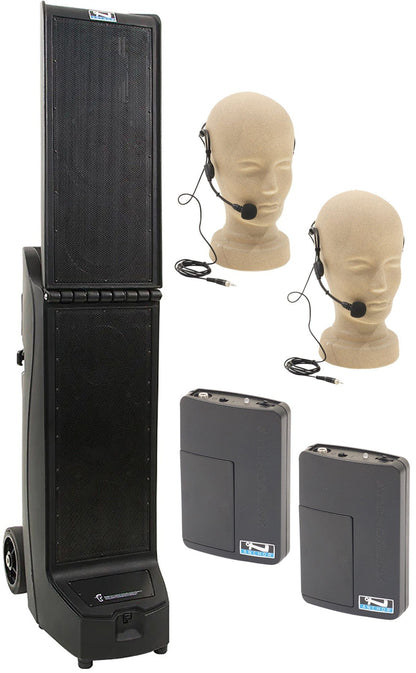 Anchor Audio 914250 Bigfoot 2 System X2 - Anchor-Air / 2x Headband Wireless Microphones - PSSL ProSound and Stage Lighting