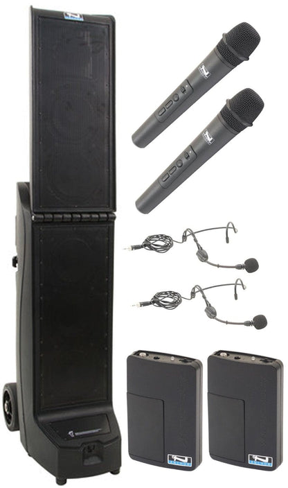 Anchor Audio 915425 Bigfoot 2 System X4 - Anchor-Air / 2x Handheld / 2x Headband Wireless Mics - PSSL ProSound and Stage Lighting