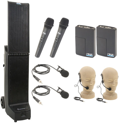 Anchor Audio 915429 Bigfoot 2 System X4 - Anchor-Air / 2x Handheld / 2x Lapel / 2x Headband Mics - PSSL ProSound and Stage Lighting