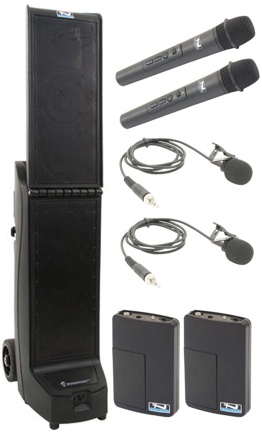 Anchor Audio 915430 Bigfoot 2 System X4 - Anchor-Air / 2x Handheld / 2x Lapel Wireless Microphones - PSSL ProSound and Stage Lighting