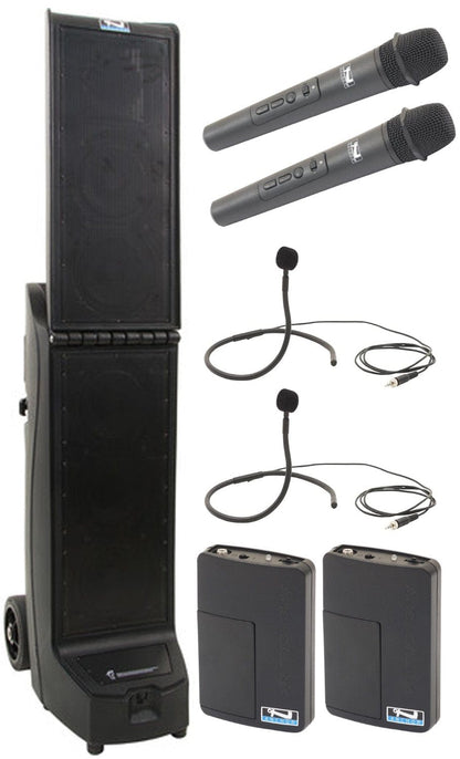 Anchor Audio 915435 Bigfoot 2 System X4 - Anchor-Air / 2x Handheld / 2x Collar Wireless Microphones - PSSL ProSound and Stage Lighting