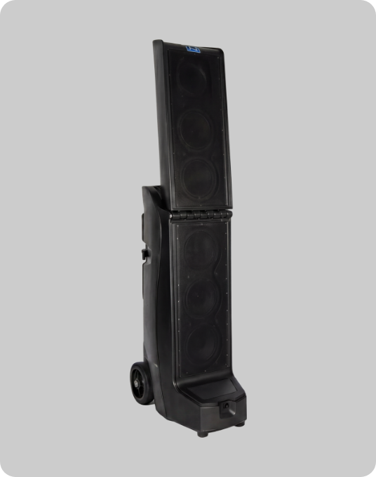 Anchor Audio Bigfoot Pro Bigfoot 3 Pro, battery powered PA system with Bluetooth & AnchorLink 4 wireless mic capacity, AnchorFlex transceiver & wireless mic includes (1) BIG3TU4, (1) WH-LINK