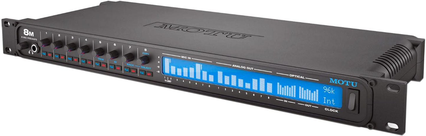 MOTU 8M Thunderbolt / USB-2 / AVB Ethernet Audio Interface with 8-Preamps and DSP - PSSL ProSound and Stage Lighting
