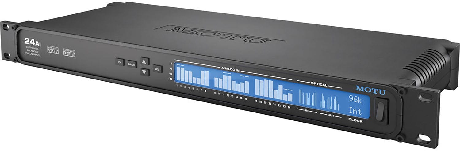 MOTU 24AI USB-2 / AVB Ethernet Audio Interface with 24