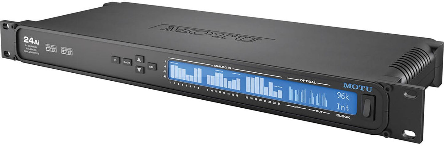 MOTU 24AI USB-2 / AVB Ethernet Audio Interface with 24 Channels of Analog Input and DSP - PSSL ProSound and Stage Lighting