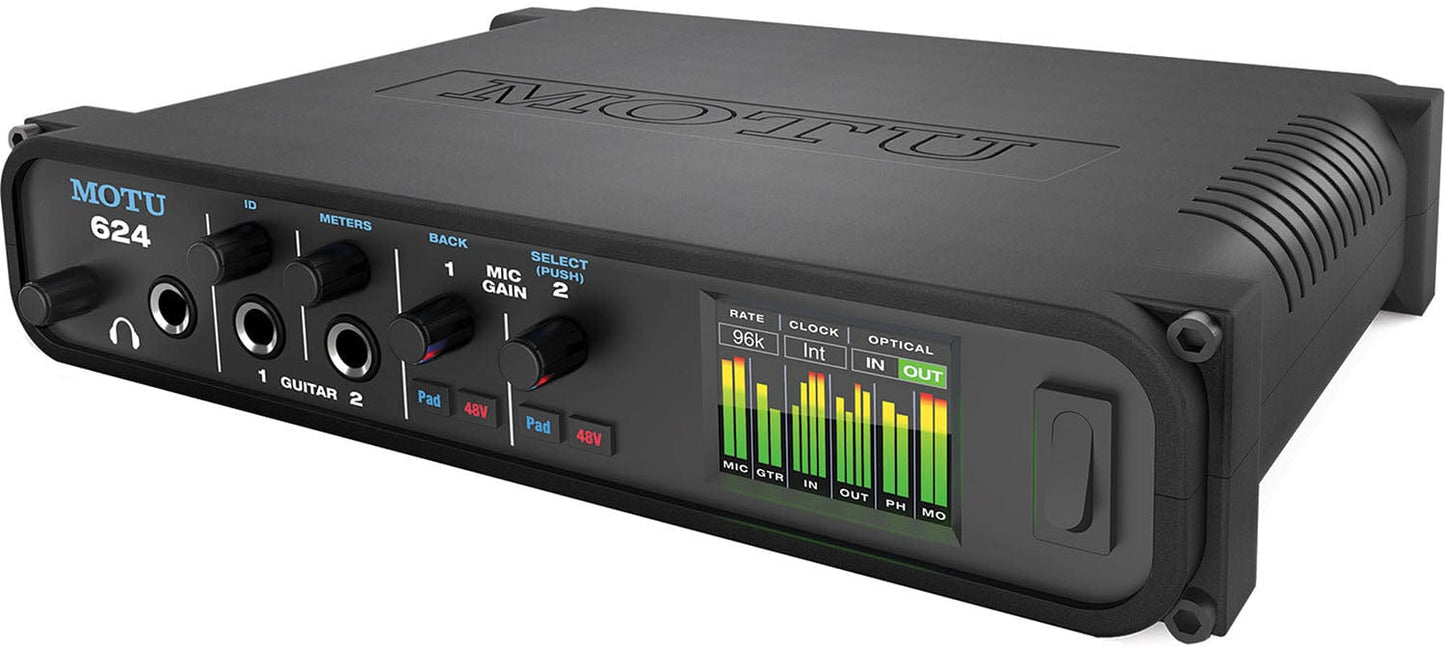 MOTU 624 Thunderbolt / USB-3 / AVB Ethernet Audio Interface with DSP and Mixing - PSSL ProSound and Stage Lighting