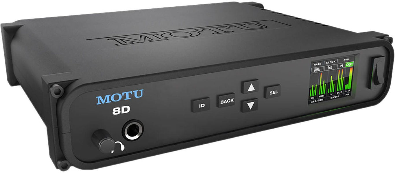 MOTU 8D AES and SPDIF USB-2 AVB Ethernet Audio Interface with DSP and  Mixing