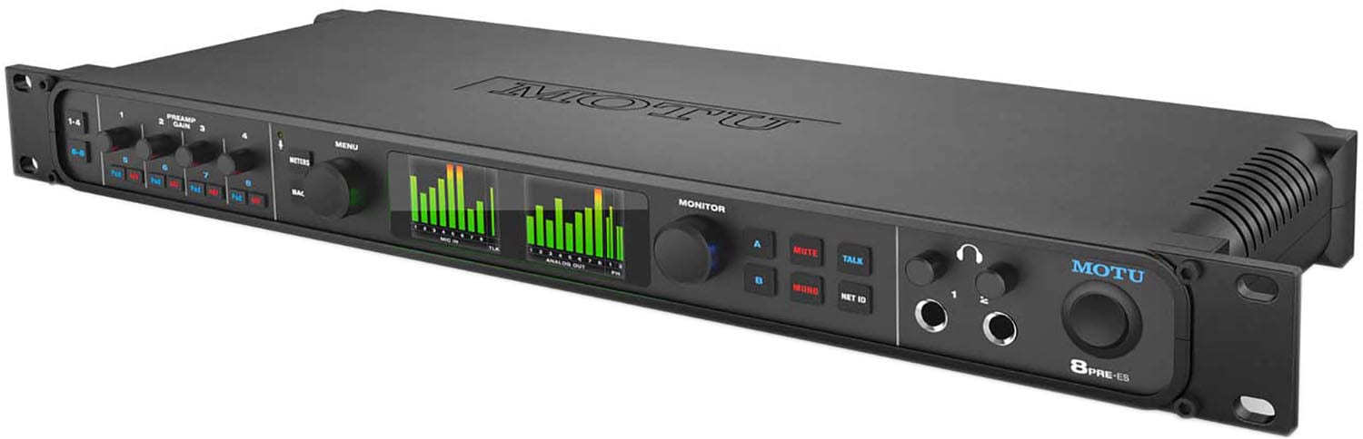 MOTU 8PRE-ES Thunderbolt / USB-2 8-Preamp Audio Interface with DSP and Networking - PSSL ProSound and Stage Lighting