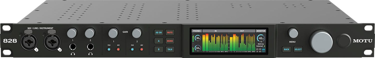 MOTU 828 28x32 USB-3 Audio Interface with Mixing and Effects - PSSL ProSound and Stage Lighting