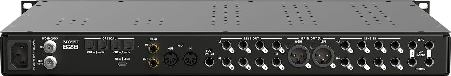 MOTU 828 28x32 USB-3 Audio Interface with Mixing and Effects - PSSL ProSound and Stage Lighting