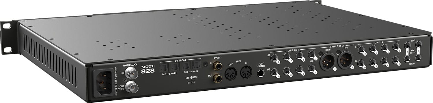MOTU 828 28x32 USB-3 Audio Interface with Mixing and Effects - PSSL ProSound and Stage Lighting