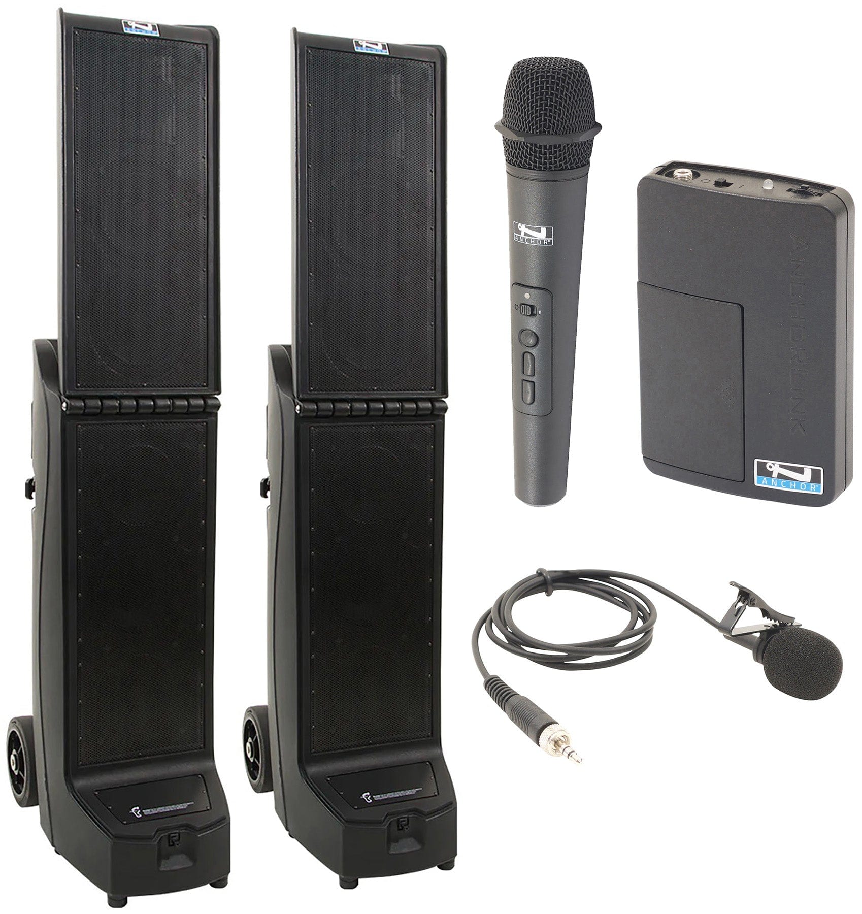 Anchor Audio 960230 Bigfoot 2 Pair AIR XR2 Anchor-Air / Handheld / Lapel Wireless Microphones - PSSL ProSound and Stage Lighting