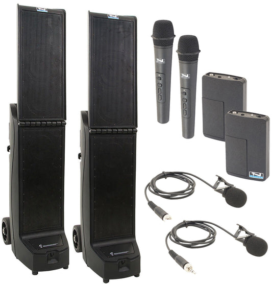 Anchor Audio 960430 Bigfoot 2 Pair AIR XR4 - Anchor-Air / 2x Handheld / 2x Lapel Wireless Mics - PSSL ProSound and Stage Lighting