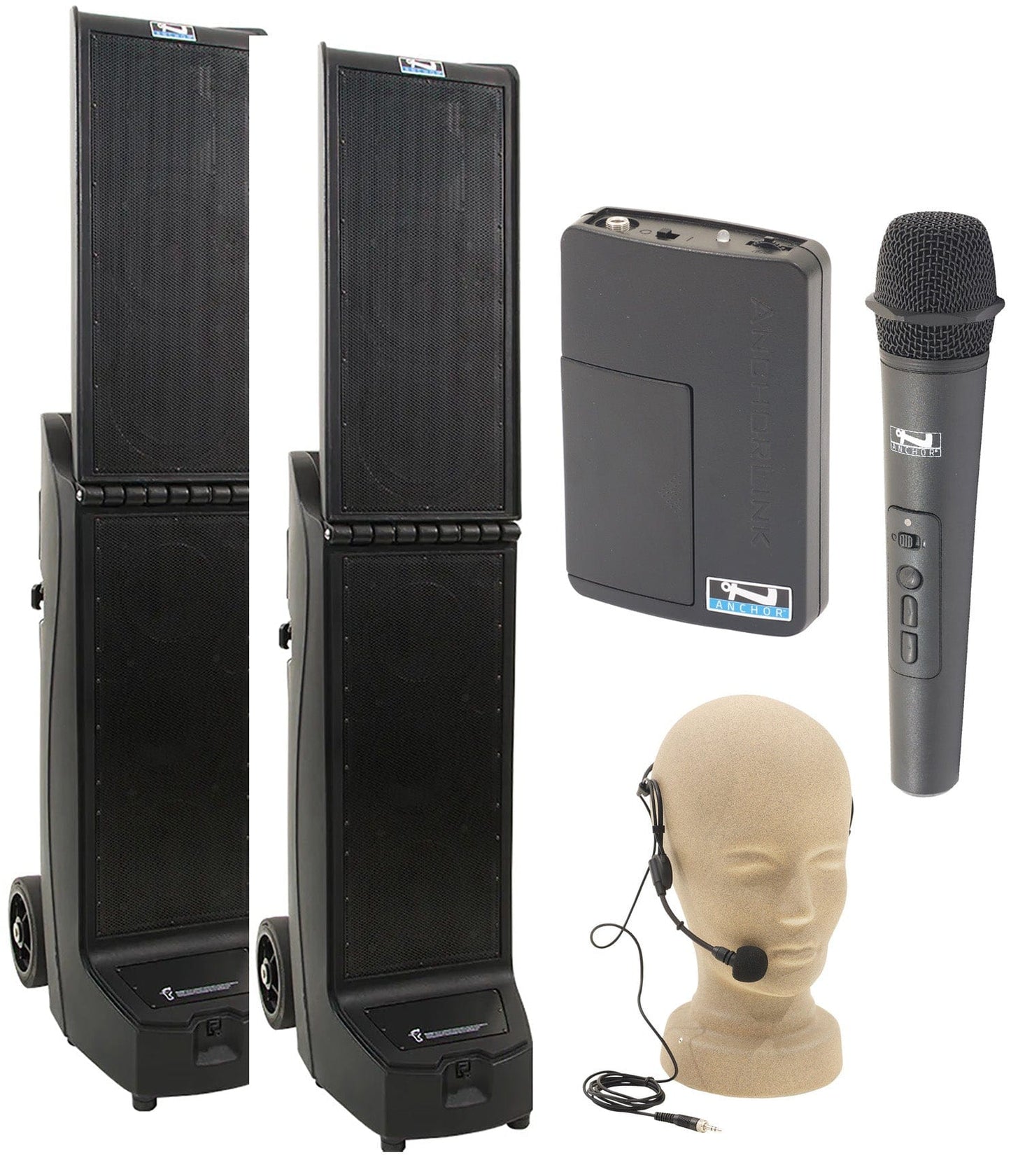 Anchor Audio 965225 Bigfoot 2 Pair AIRFLEX XR2 - Anchor-Air / Handheld / Headband Wireless Mics - PSSL ProSound and Stage Lighting