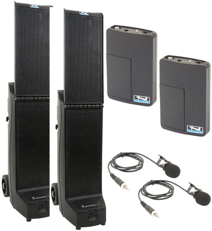 Anchor Audio 965260 Bigfoot 2 Pair AIRFLEX XR2 - Anchor-Air / 2x Lapel Wireless Microphones - PSSL ProSound and Stage Lighting