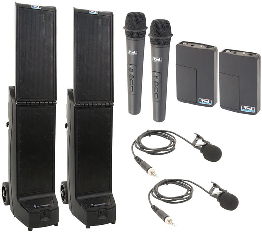 Anchor Audio 965430 Bigfoot 2 Pair AIRFLEX XR4 - Anchor-Air / 2x Handheld / 2x Lapel Wireless Mics - PSSL ProSound and Stage Lighting