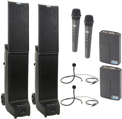 Anchor Audio 965435 Bigfoot 2 Pair AIRFLEX XR4 - Anchor-Air / 2x Handheld / 2x Collar Wireless Mics - PSSL ProSound and Stage Lighting