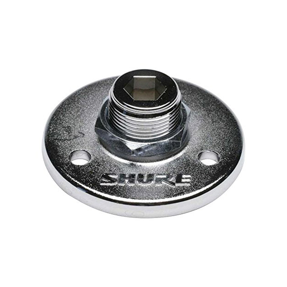 Shure A12 5/8"-27 Threaded Mounting Flange, Matte Silver