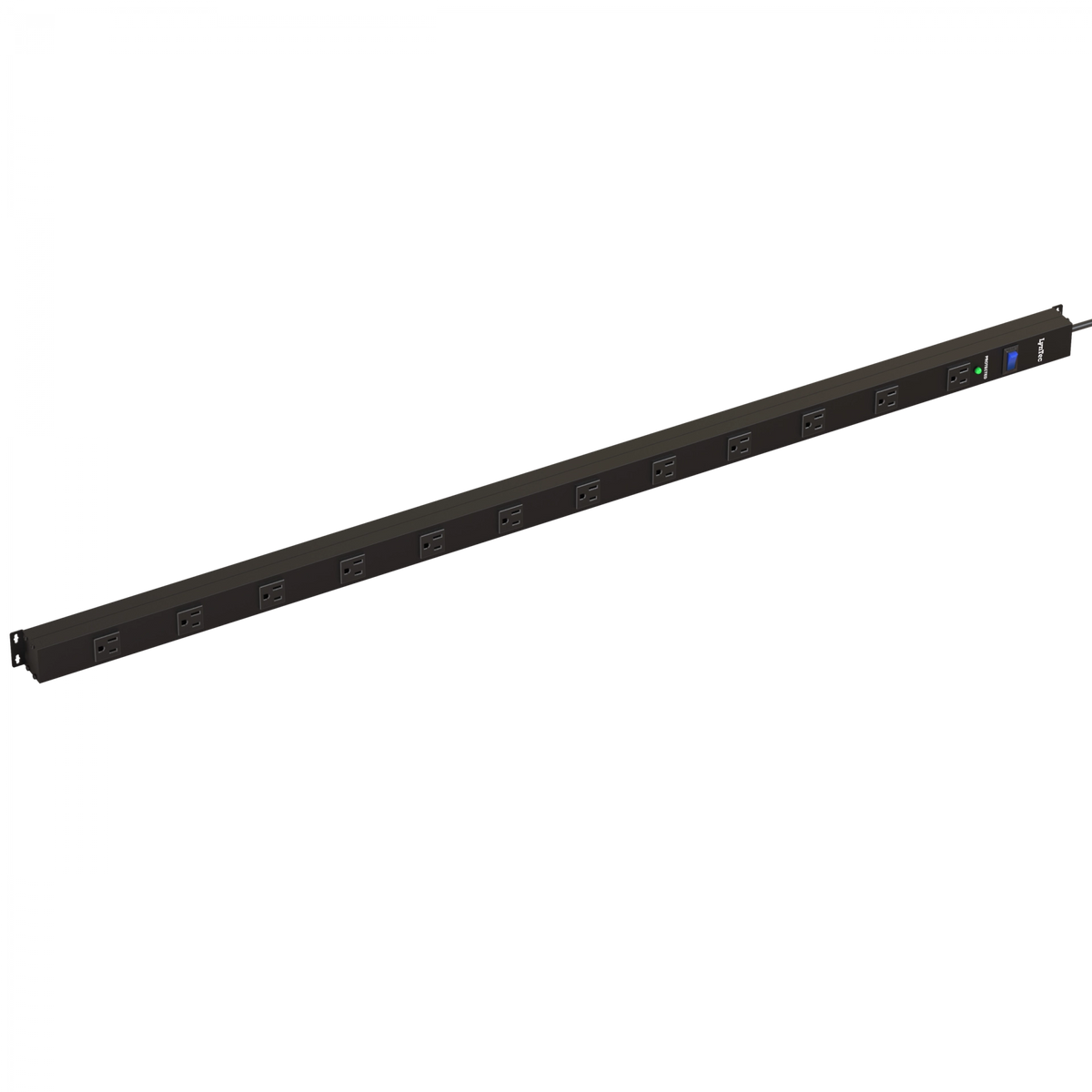 LynTec A12SS 12-outlet surge strip, 15A, 1x12 configuration