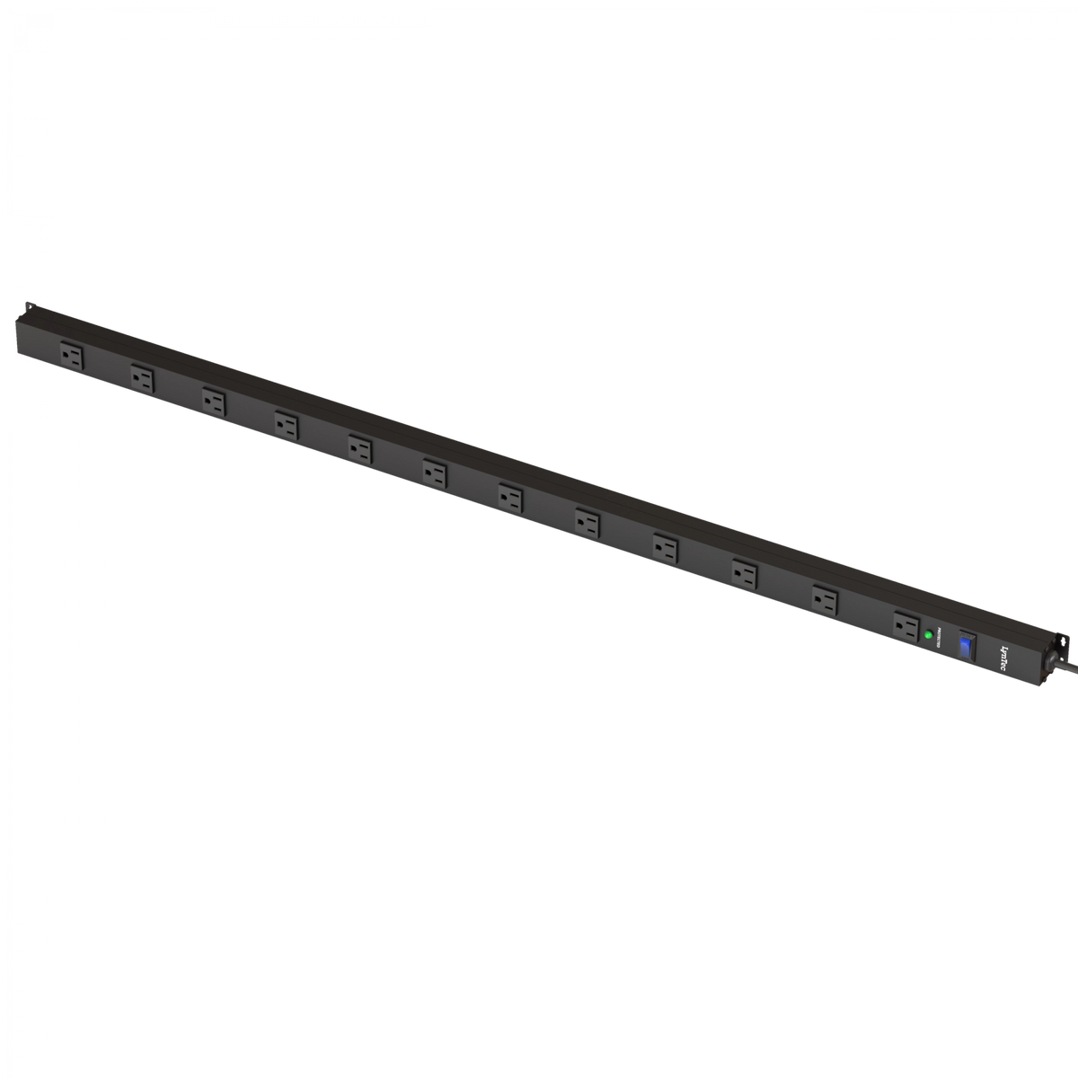 LynTec A12SS 12-outlet surge strip, 15A, 1x12 configuration
