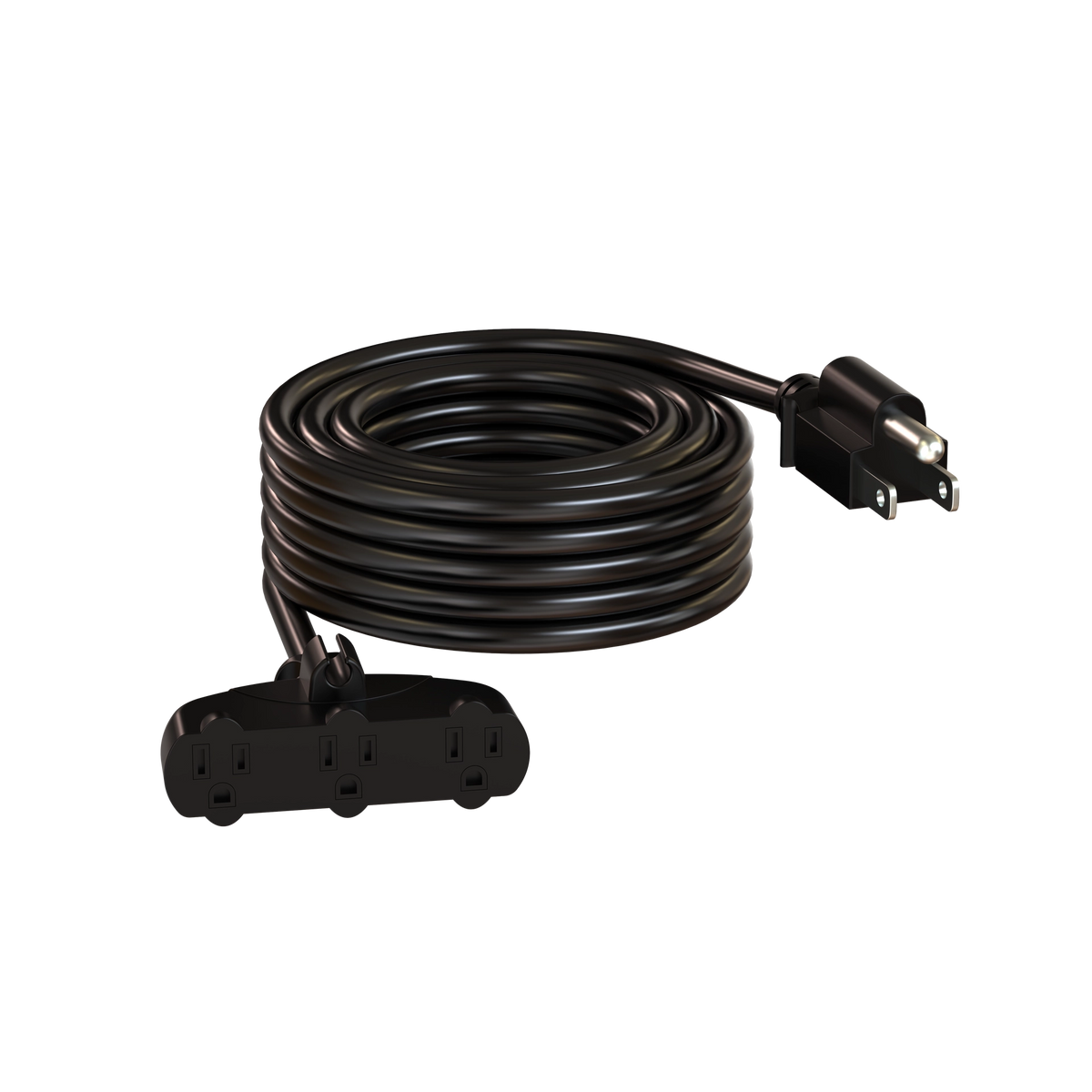 LynTec A3EC25FT Heavy Duty extension cord with 3-Outlets on one head (25 ft)