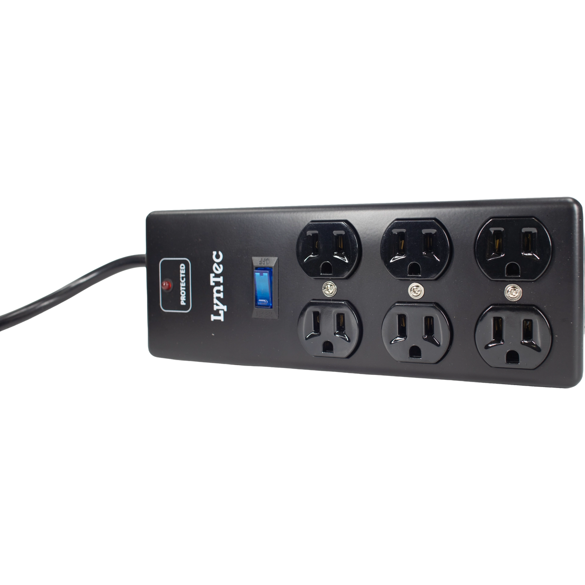 LynTec A6SB 6-outlet surge block, 15A, 2x3 configuration