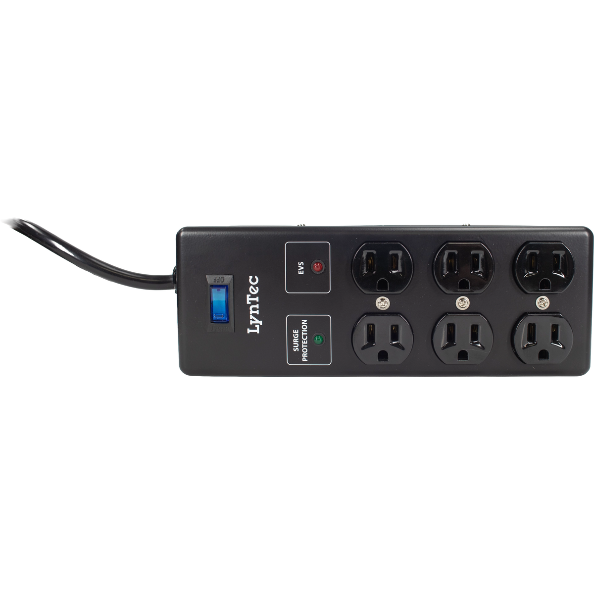 LynTec A6SB-EVS 6-outlet surge block, 15A, 2x3 configuration, EVS