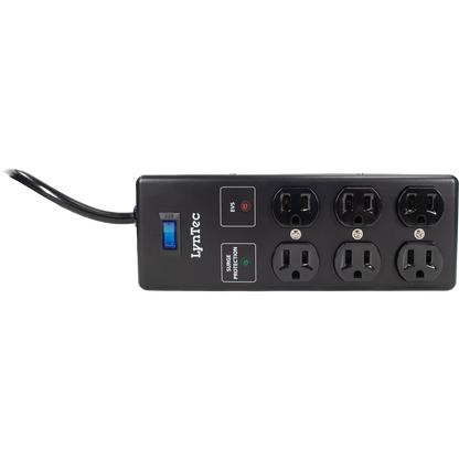 LynTec A6SB-EVS 6-outlet surge block, 15A, 2x3 configuration, EVS