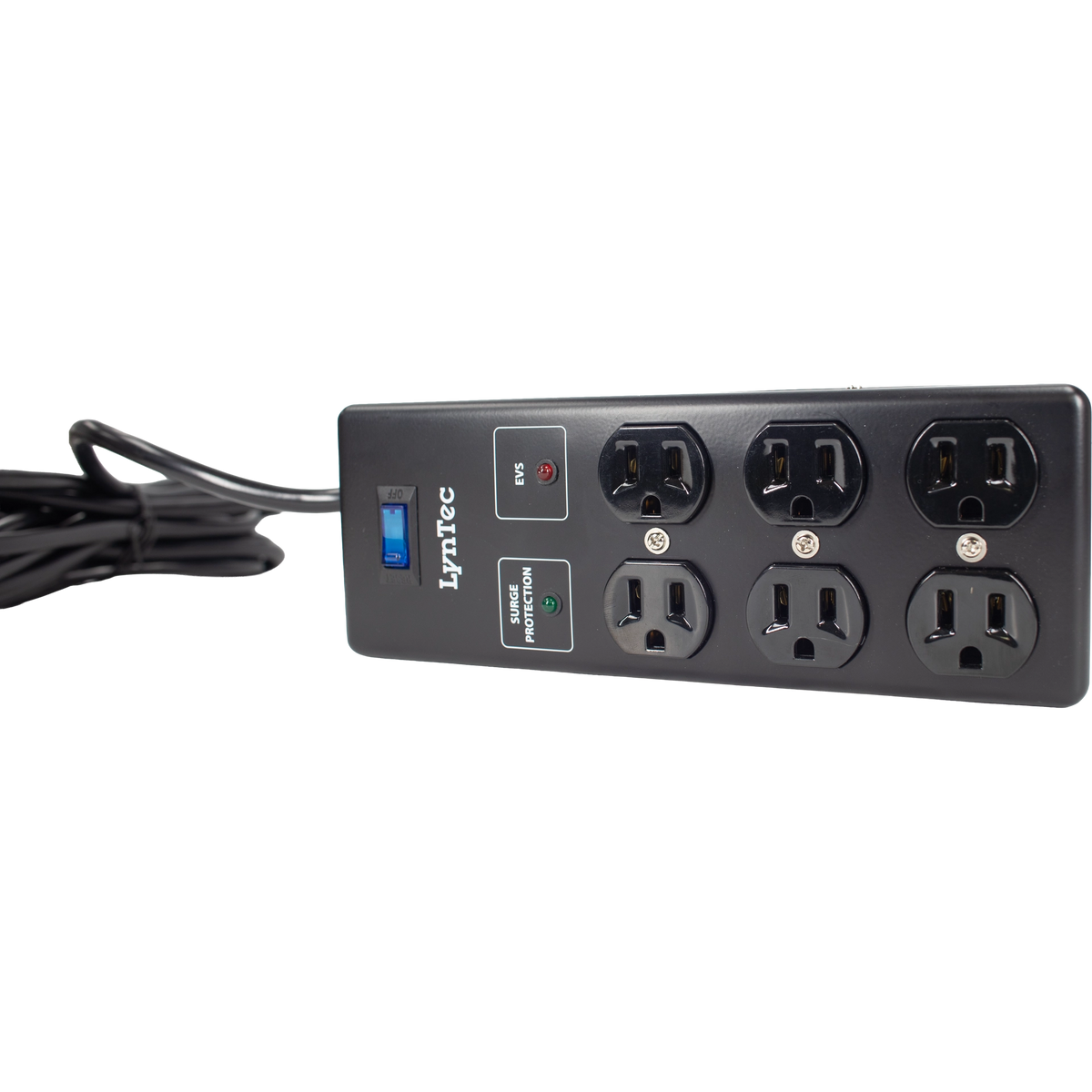 LynTec A6SB-EVS 6-outlet surge block, 15A, 2x3 configuration, EVS