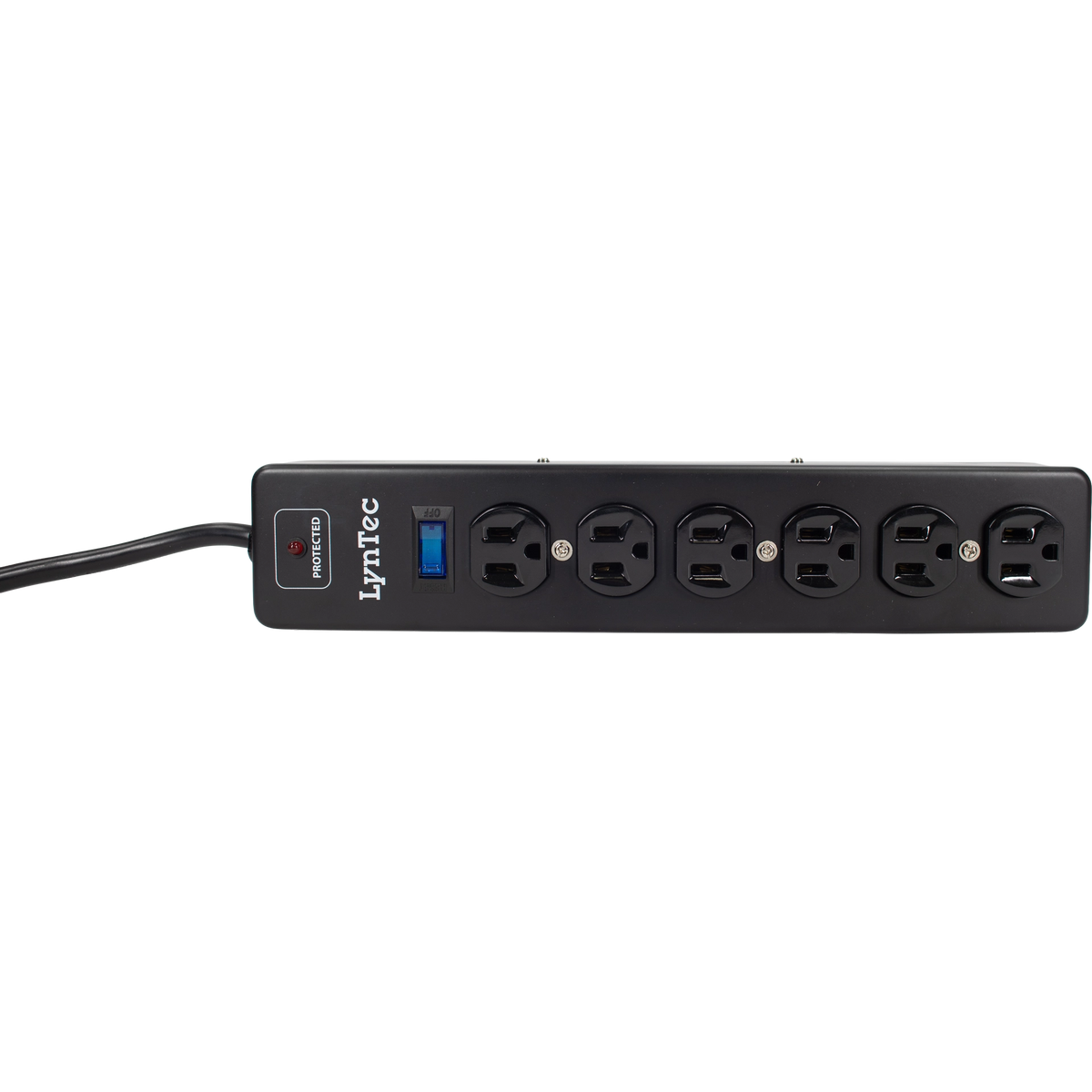 LynTec A6SS 6-outlet surge strip, 15A, 1x6 configuration