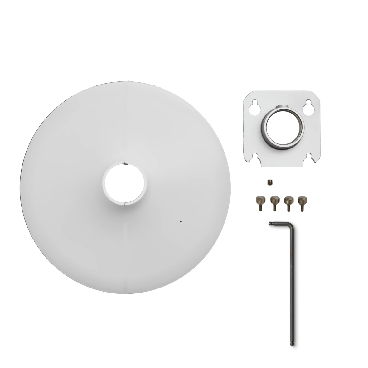 Shure A901W-R-PM-1.5IN 1.5" Pole mounting accessory kit for MXA901-R microphones, white