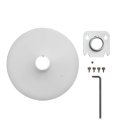 Shure A901W-R-PM-1.5IN 1.5" Pole mounting accessory kit for MXA901-R microphones, white