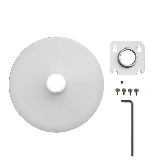 Shure A901W-R-PM-1.5IN 1.5" Pole mounting accessory kit for MXA901-R microphones, white
