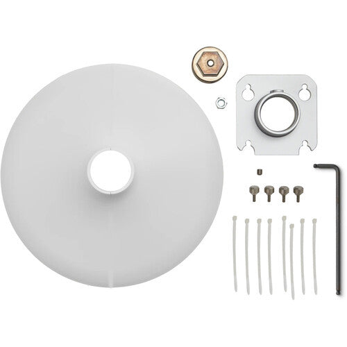 Shure A901W-R-PM-3/8IN 3/8" Pole mounting accessory kit for MXA901-R microphones, white