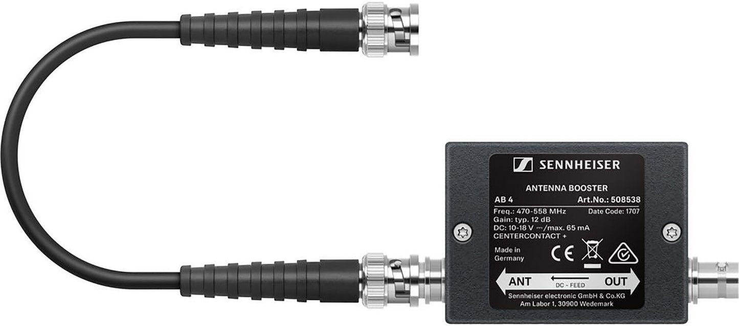 Sennheiser AB 4-AW+ Inline Antenna Booster - PSSL ProSound and Stage Lighting