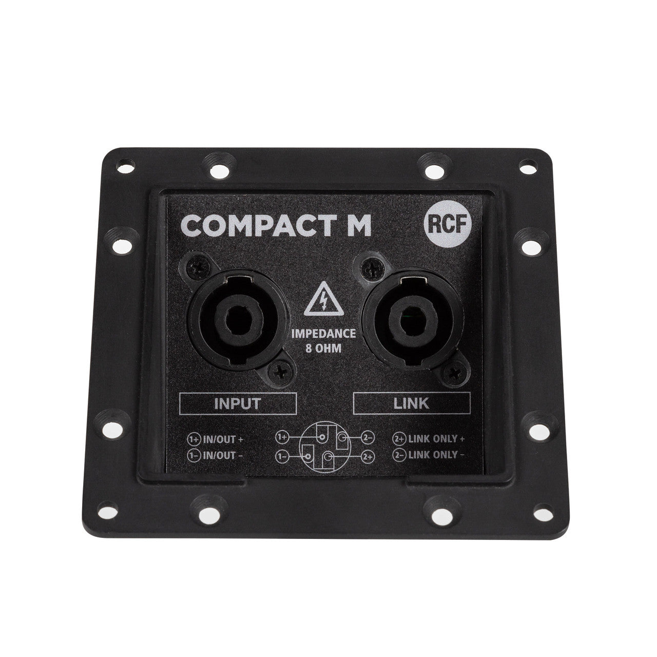 RCF AC-PNL-I/O Speakon I/O Option Panel for Compact Media Series (PNL IN-OUT SPEAKON)