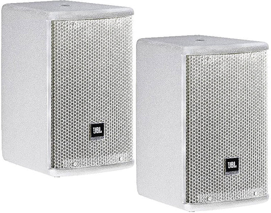 JBL AC15-WH Ultra-Compact 5.25-Inch 2-Way Speaker Pair - White - PSSL ProSound and Stage Lighting