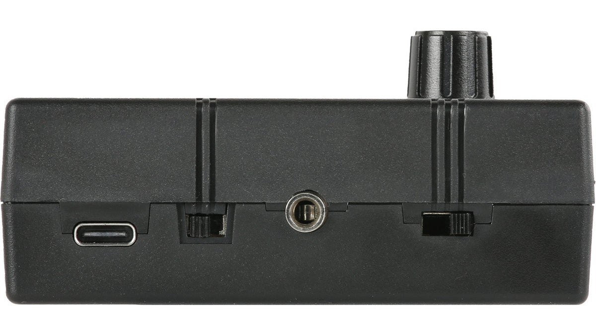 Datavideo AD-10 Audio Delay Box to synchronize video and audio with microphone input. It supports 1 channel. Delay time is from 0~400 ms.