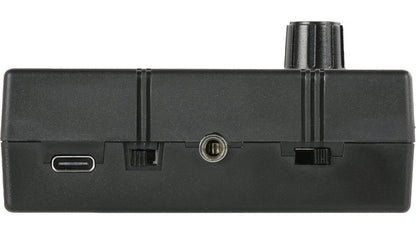 Datavideo AD-10 Audio Delay Box to synchronize video and audio with microphone input. It supports 1 channel. Delay time is from 0~400 ms.