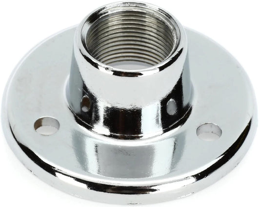 AtlasIED AD-11B Surface Mount Female Microphone Flange - 5/8 -27 Thread - Chrome - PSSL ProSound and Stage Lighting 