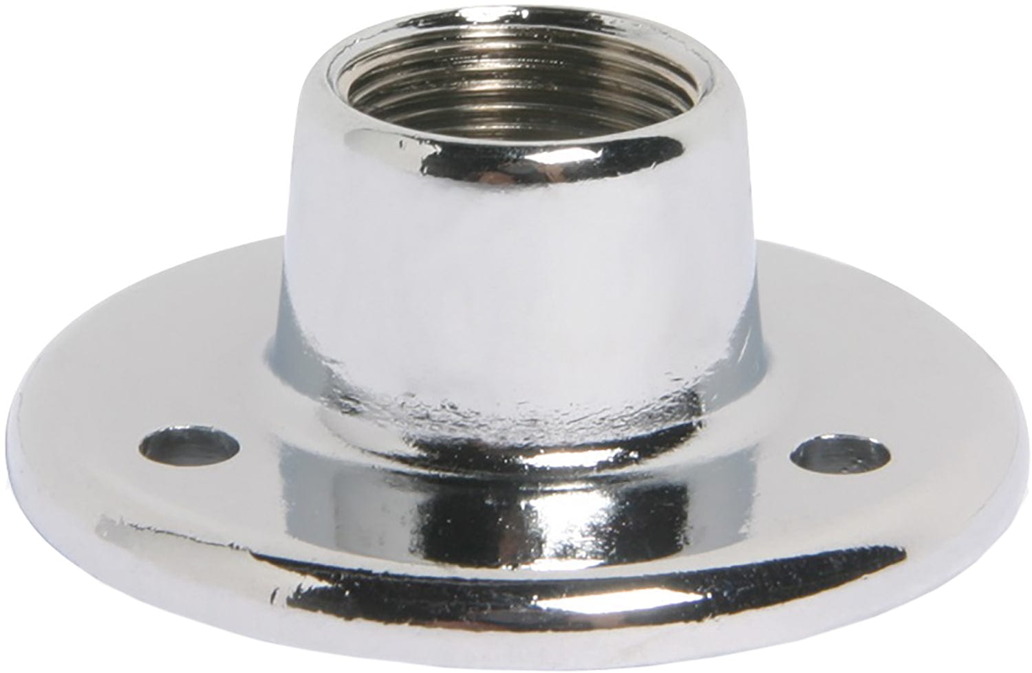 AtlasIED AD-11 Surface Mount Female Microphone Flange - 5/8 Inch - 27 Thread - Chrome (100 Pieces) - PSSL ProSound and Stage Lighting 