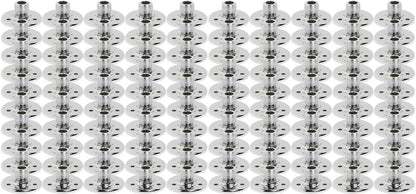 AtlasIED AD-12 Surface Mount Male Microphone Flange - 5/8 Inch -27 Thread - Chrome (100 Pieces) - PSSL ProSound and Stage Lighting 