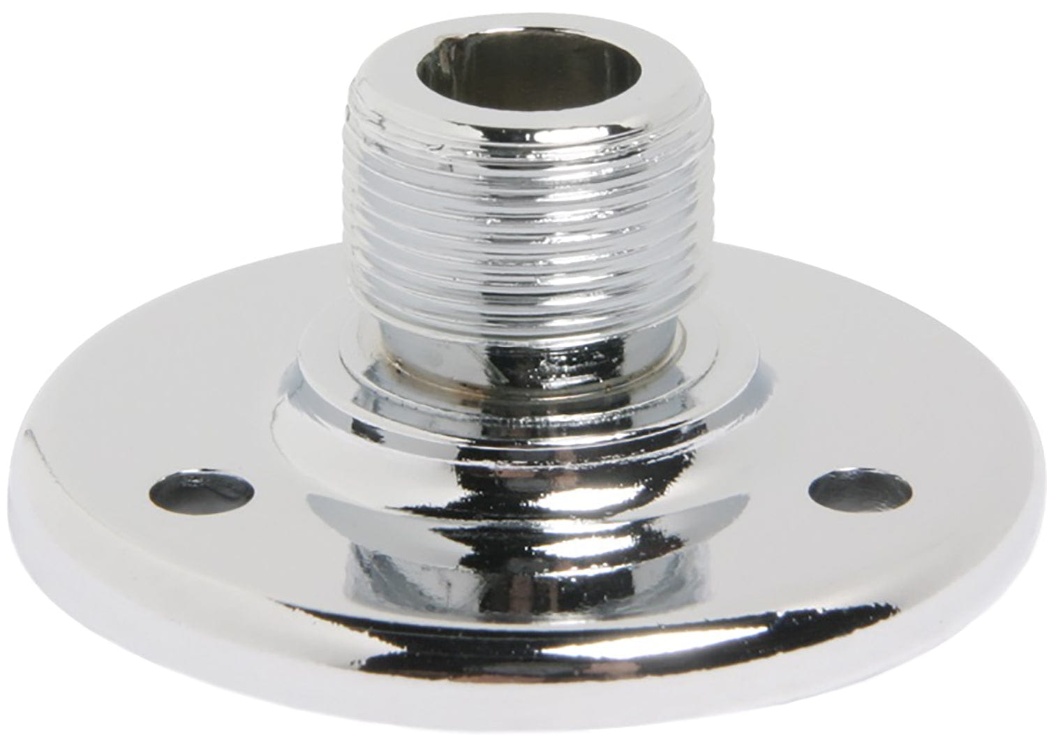 AtlasIED AD-12 Surface Mount Male Microphone Flange - 5/8 Inch -27 Thread - Chrome (100 Pieces) - PSSL ProSound and Stage Lighting 