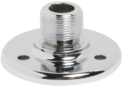 AtlasIED AD-12 Surface Mount Male Microphone Flange - 5/8 Inch -27 Thread - Chrome (100 Pieces) - PSSL ProSound and Stage Lighting 