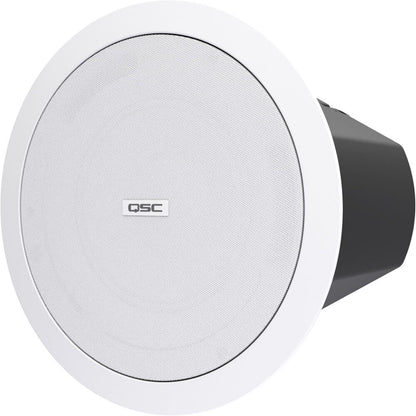 Q-SYS AD-C6T-HP 6.5-inch 2-Way Ceiling-Mount Loudspeaker with 120-Degree Coverage - White - PSSL ProSound and Stage Lighting