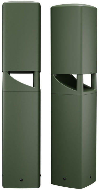 Q-SYS AD-DWL.180 5.25-inch 2-Way Direct Weather Landscape Bollard 180-Degree Loudspeaker - Green - PSSL ProSound and Stage Lighting