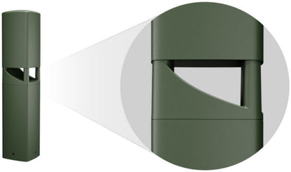 Q-SYS AD-DWL.180 5.25-inch 2-Way Direct Weather Landscape Bollard 180-Degree Loudspeaker - Green - PSSL ProSound and Stage Lighting